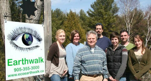 Garnet McPherson with Staff at Earthwalk Eco Education Centre